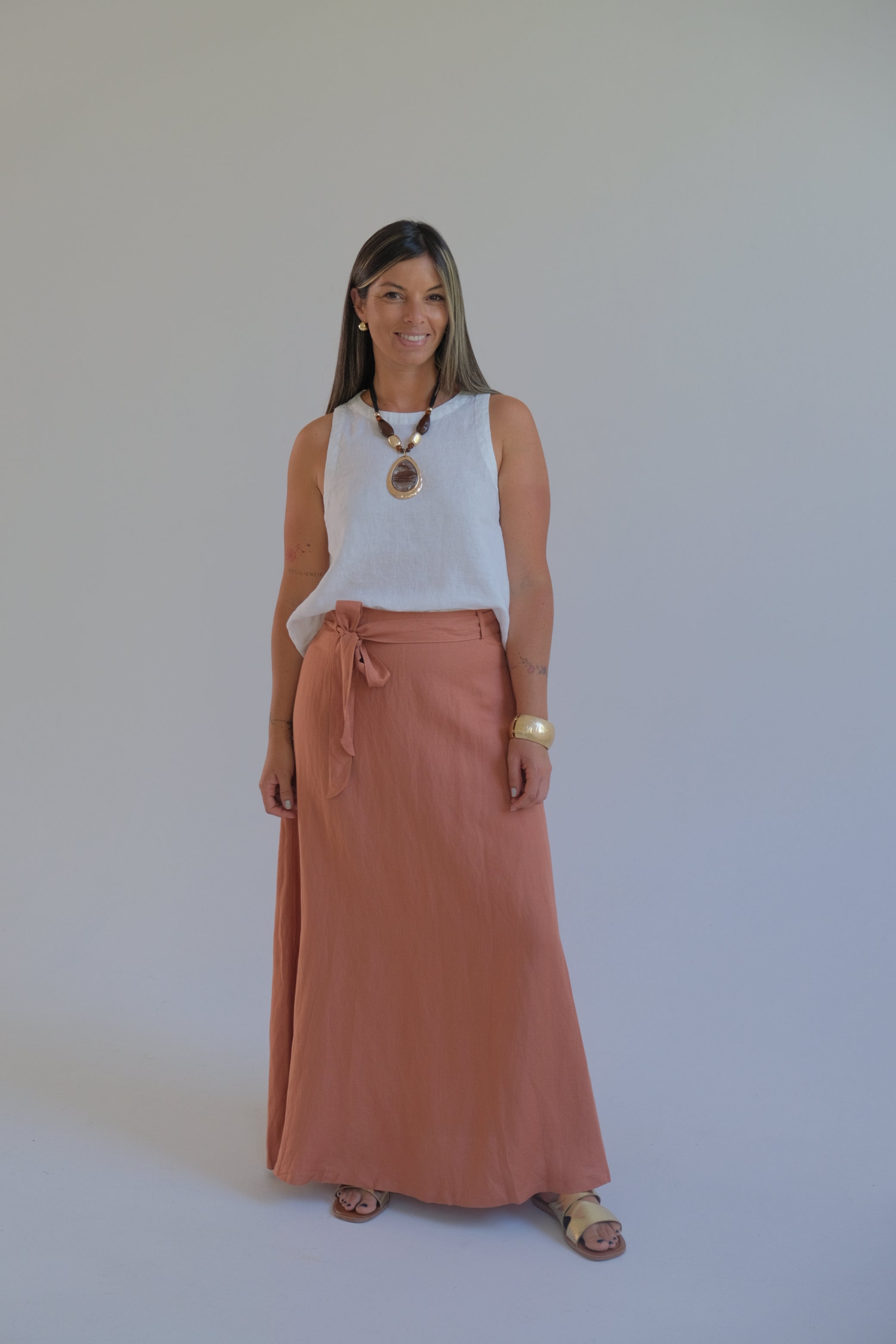 Falda Juana Terracota