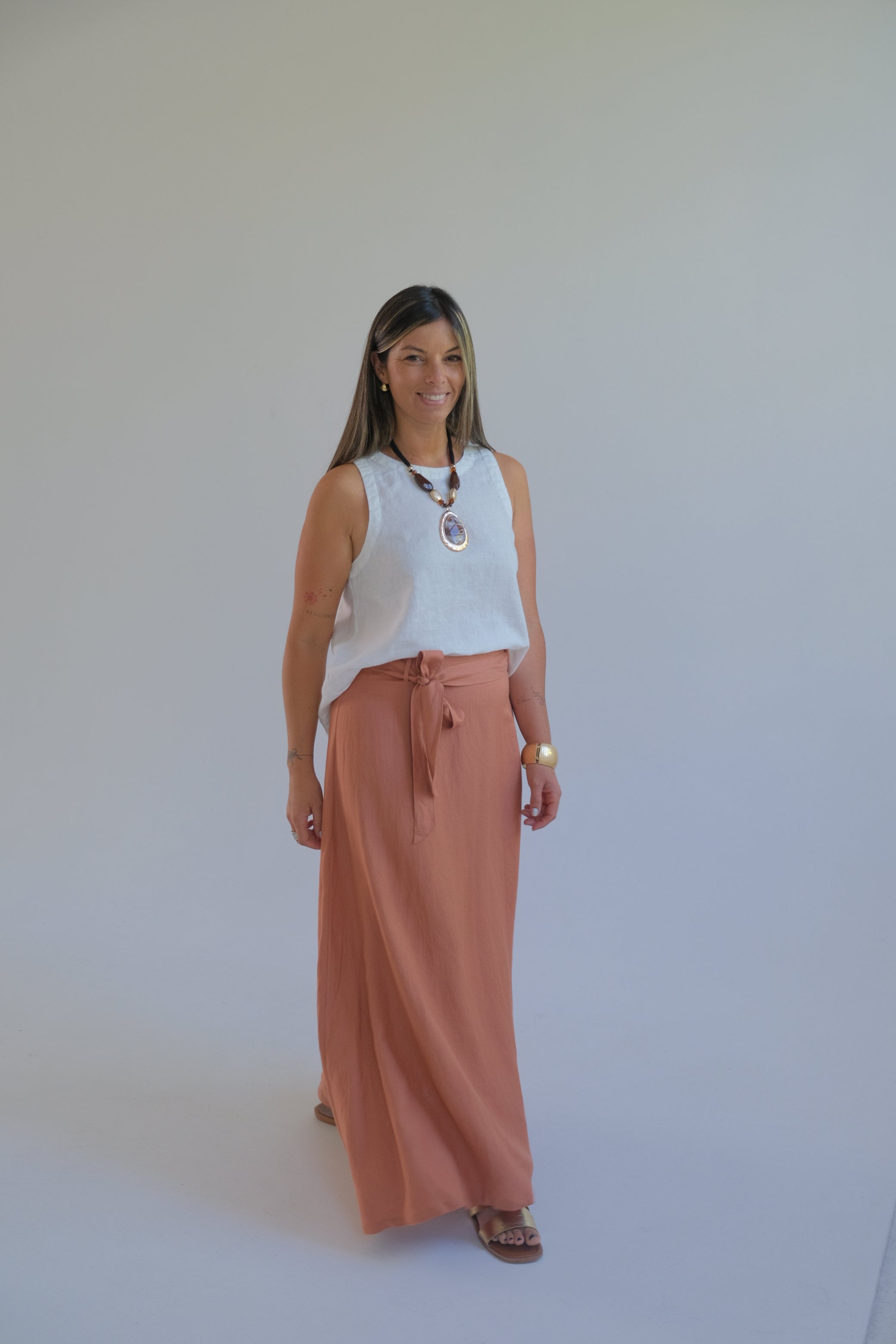 Falda Juana Terracota