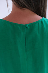 Vestido Volado Verde Benetton