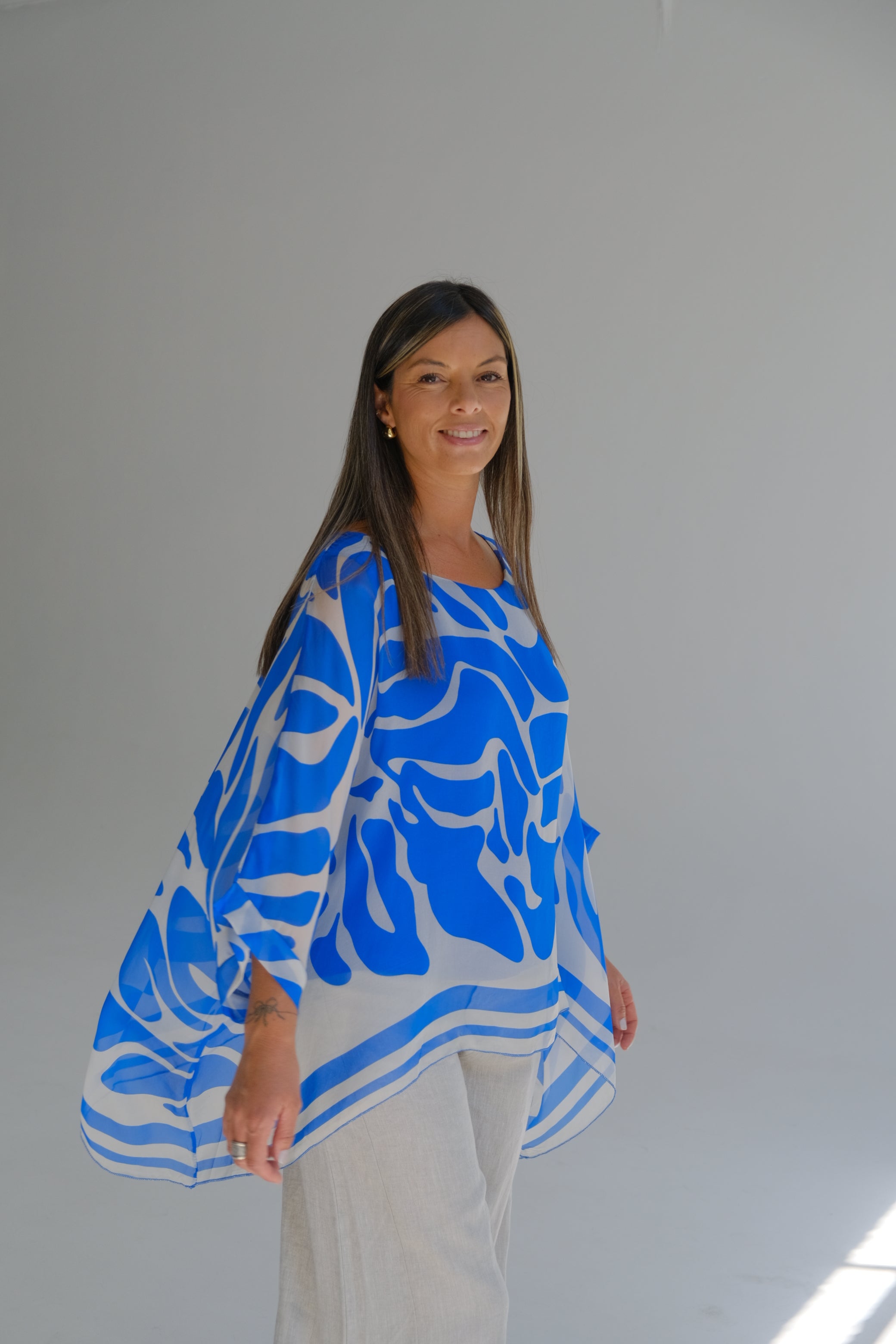 Blusa Aura Azul Francia