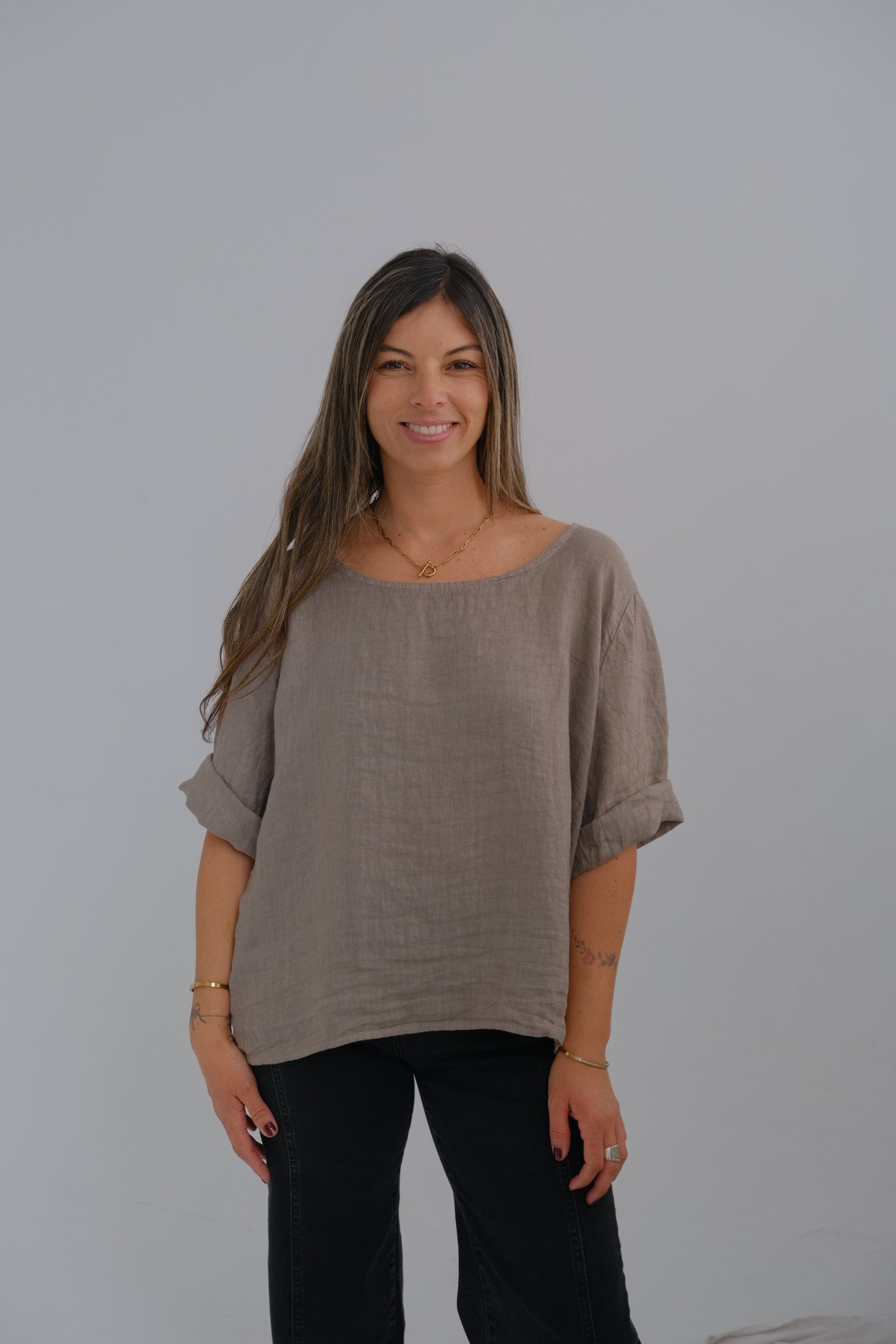 Blusa Candela Visón