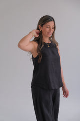 Musculosa Comodín negra CÁPSULA