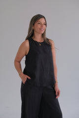 Musculosa Comodín negra CÁPSULA