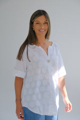 Blusa Dots Blanco