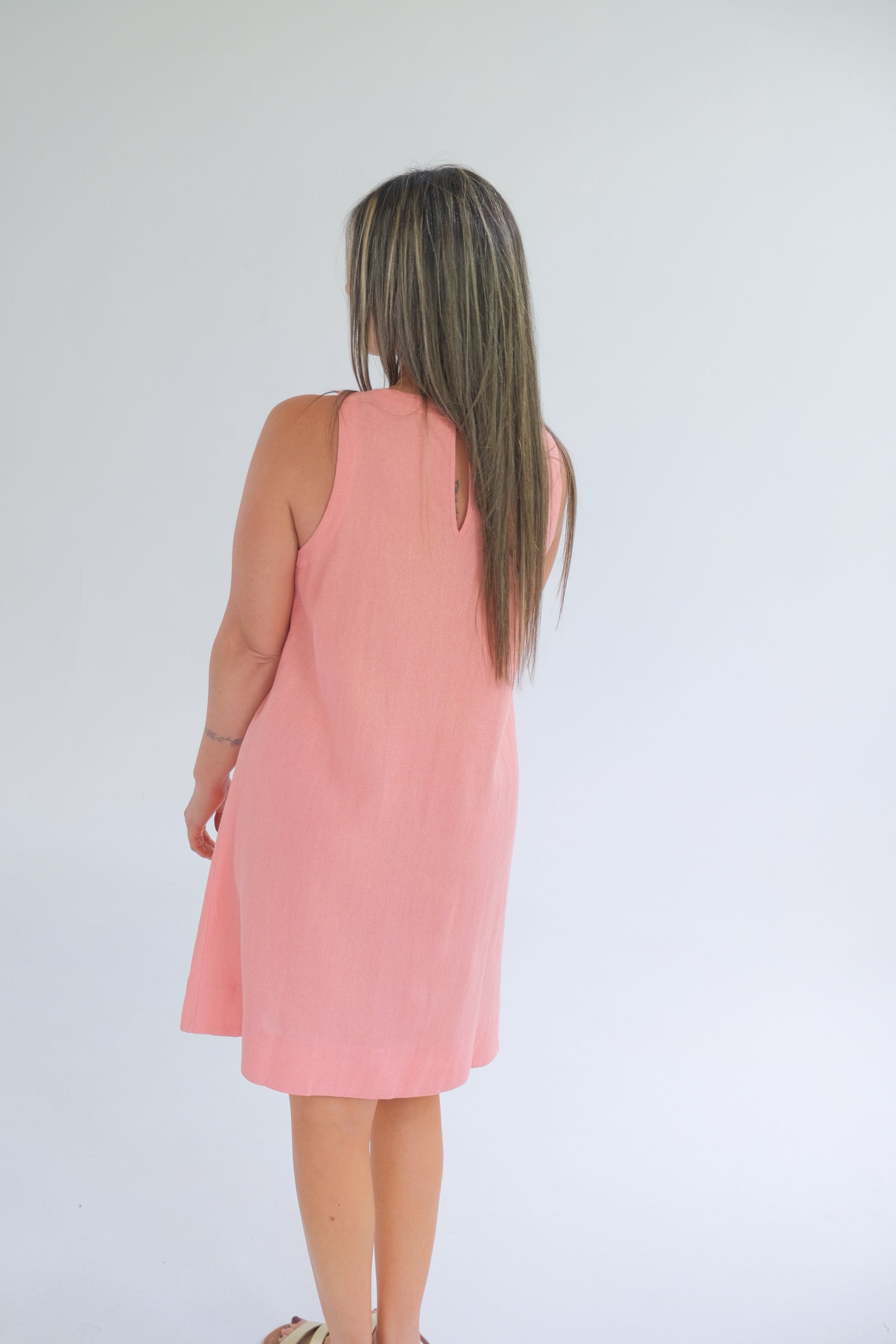 Vestido Shine Rosa