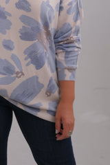 Sweater Acuarela Azul Jean