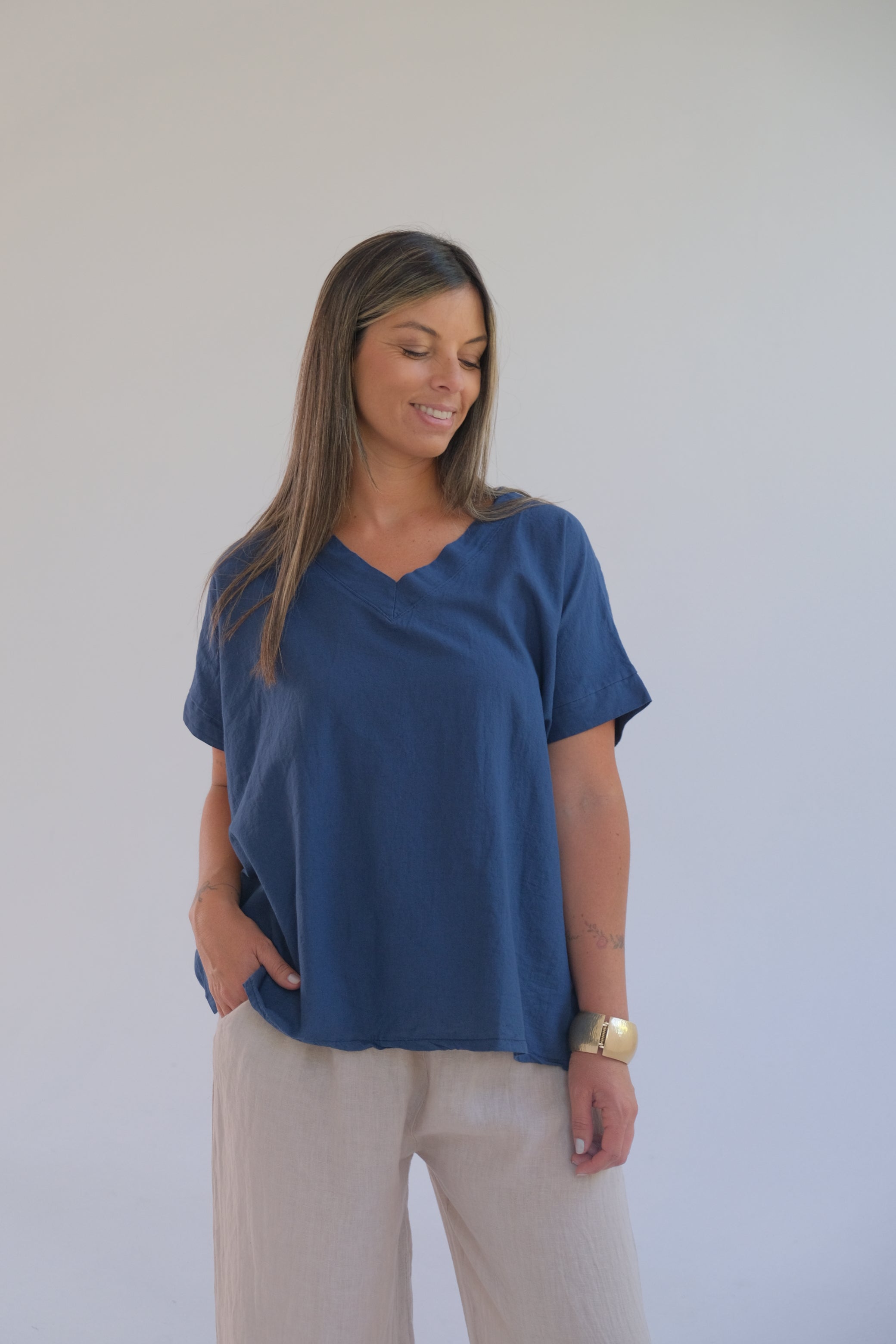 Remera Lisette Azul Marino