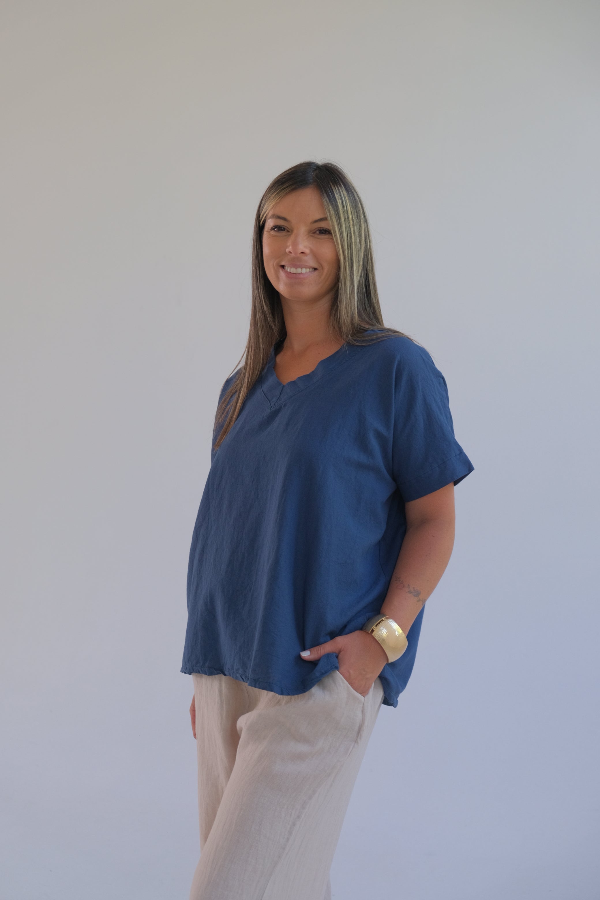 Remera Lisette Azul Marino