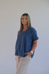 Remera Lisette Azul Marino