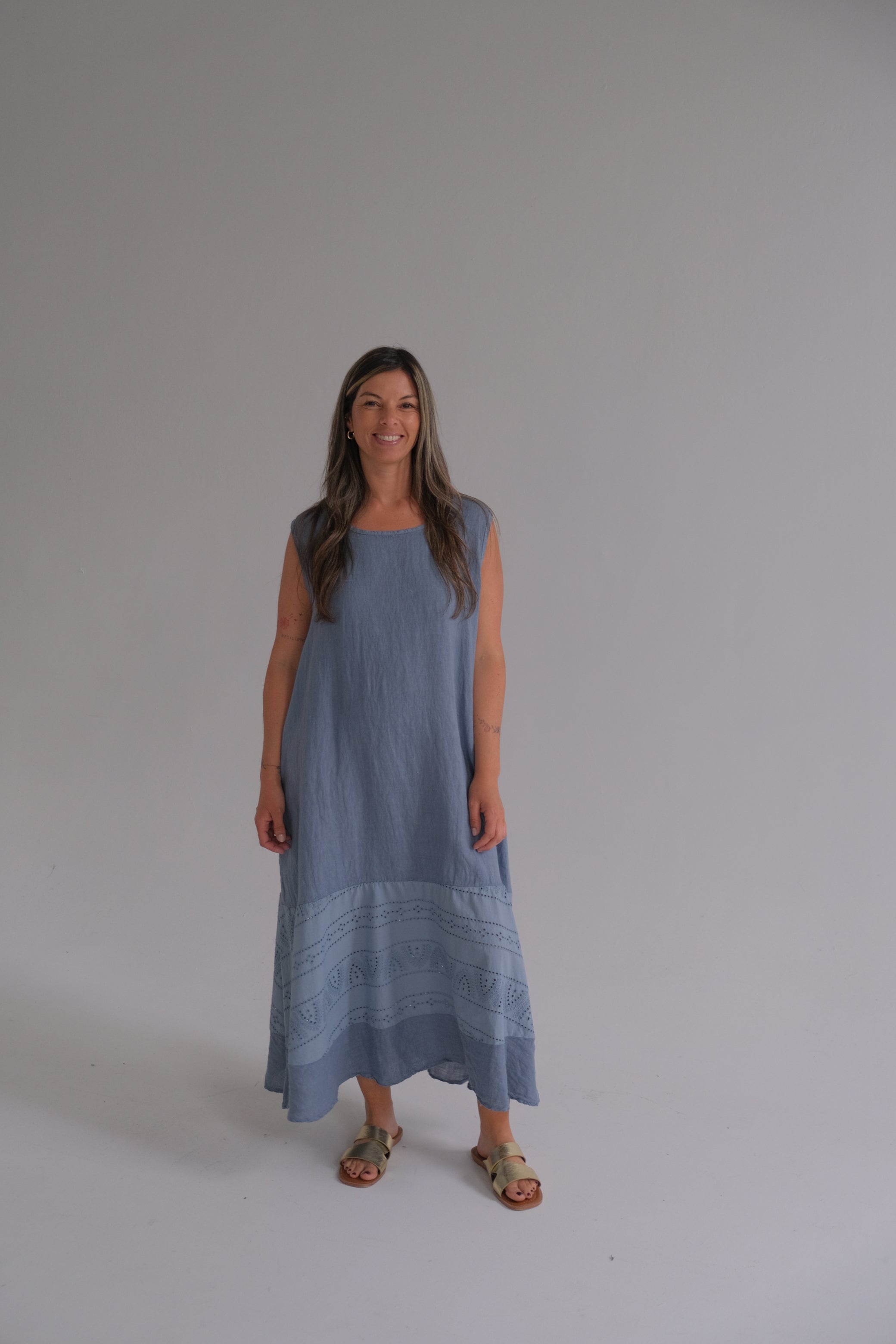 Vestido Vanessa Azul Jean