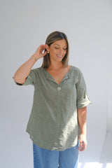 Blusa Dots Verde Seco