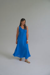 Vestido Gaia Azul Francia