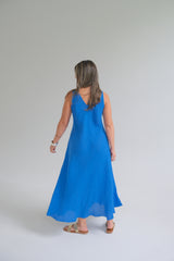 Vestido Gaia Azul Francia