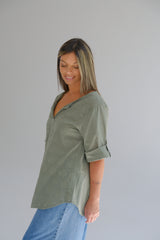 Blusa Dots Verde Seco