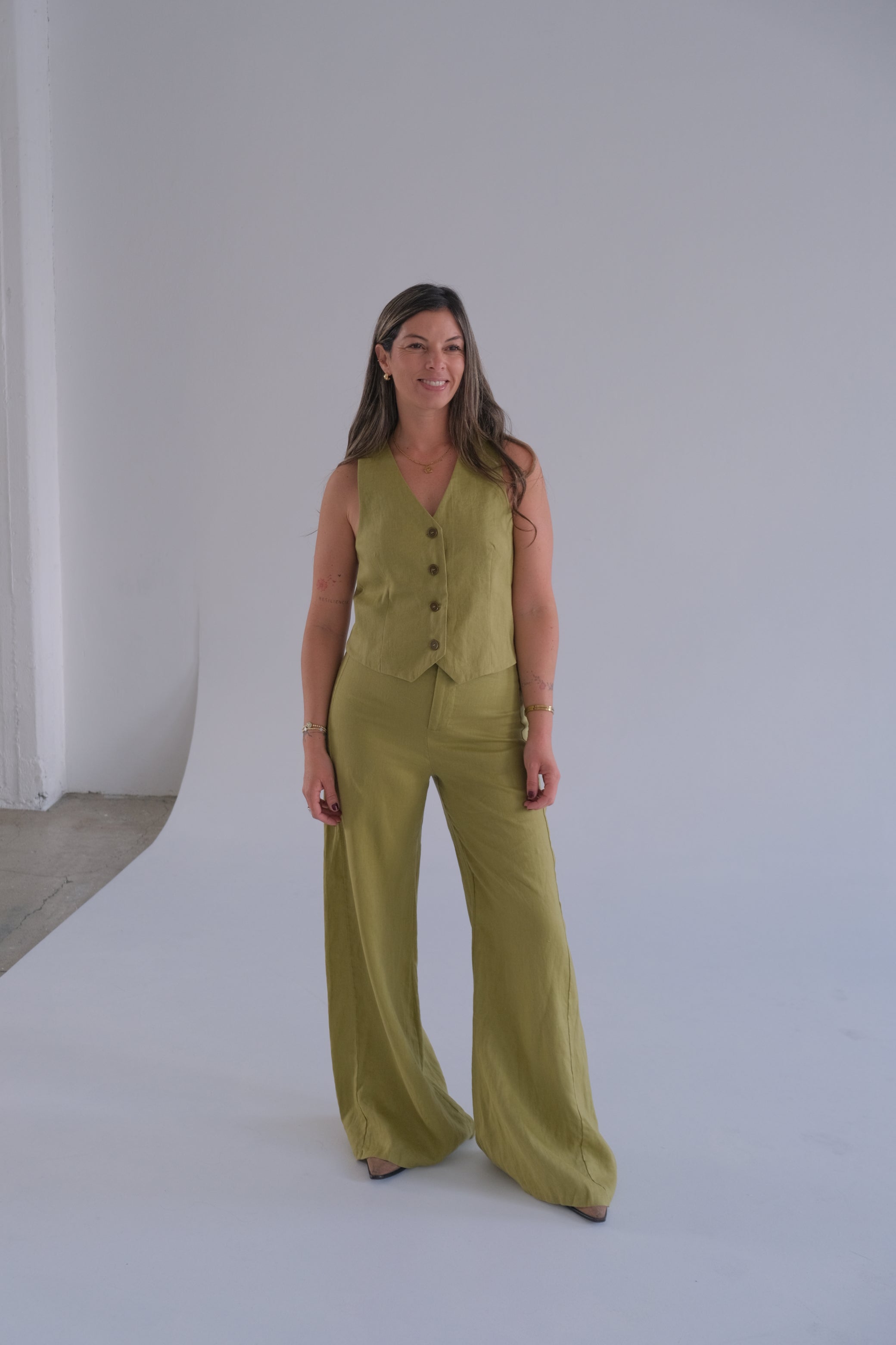 Pantalón Bruna Pistacho CÁPSULA