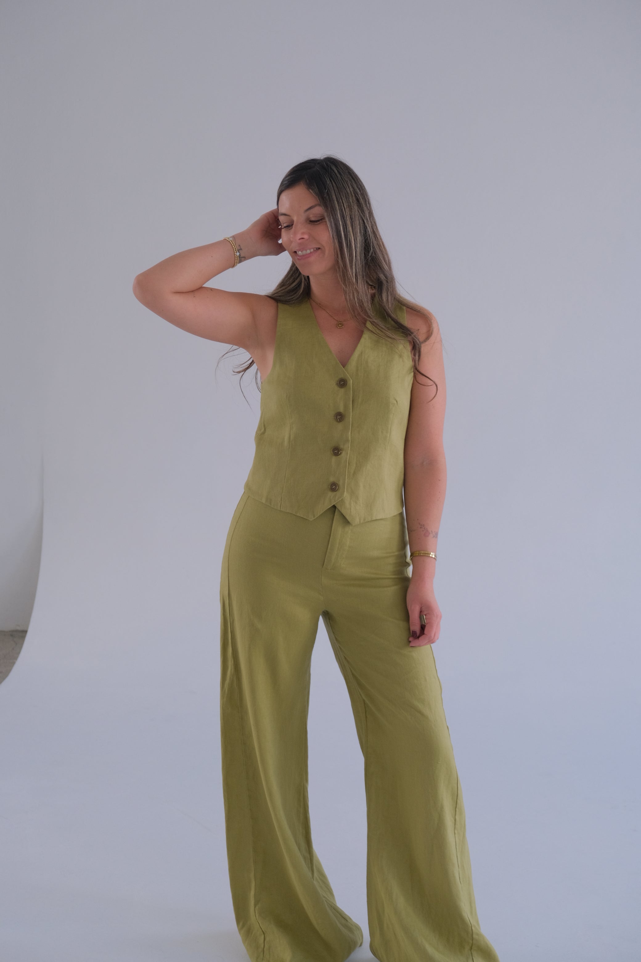 Pantalón Bruna Pistacho CÁPSULA