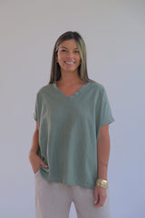 Remera Lisette Verde Seco