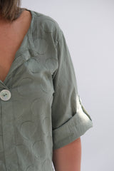 Blusa Dots Verde Seco