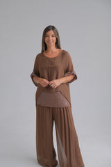 Pantalon Varenna Chocolate