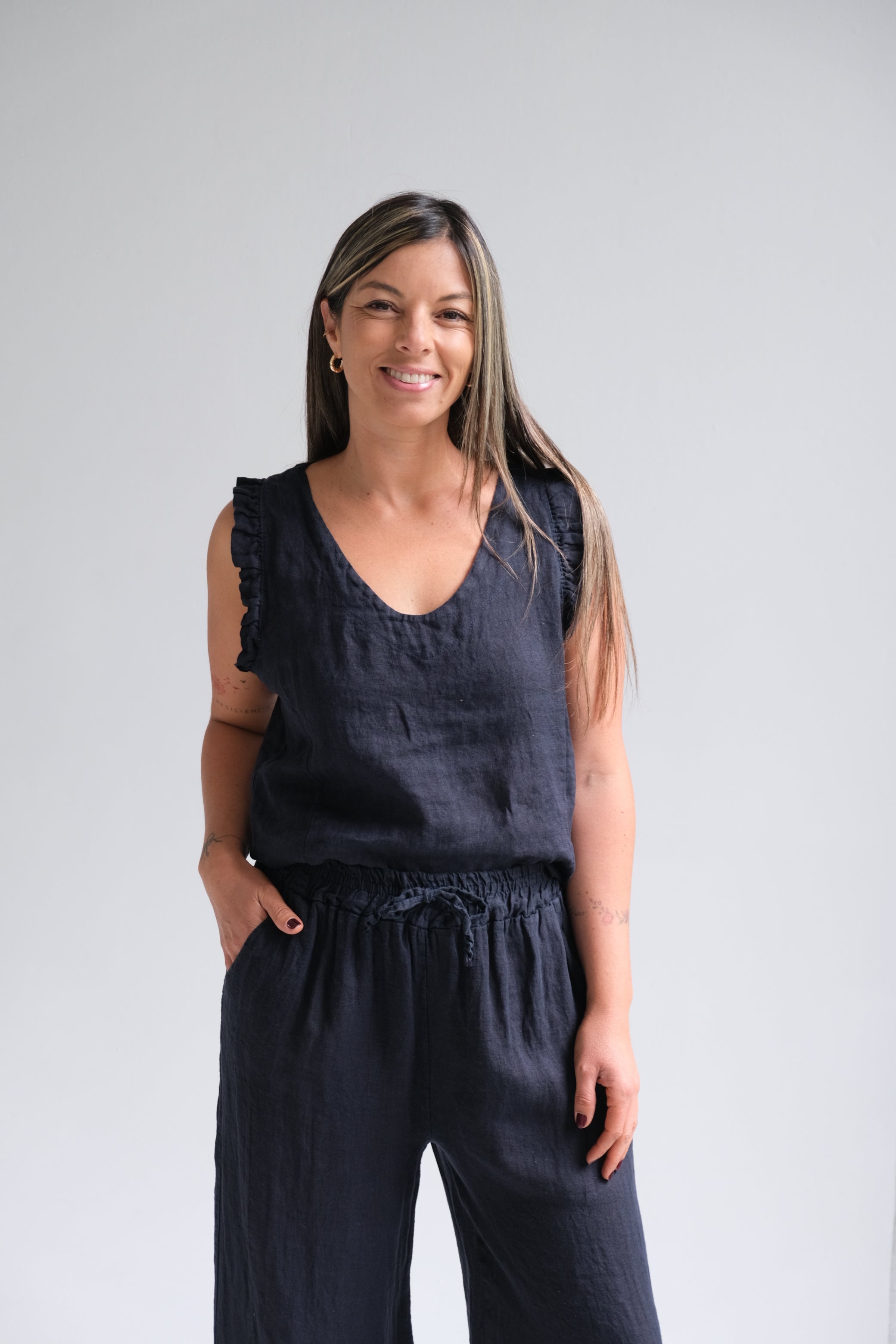 Musculosa Betiana Azul Marino