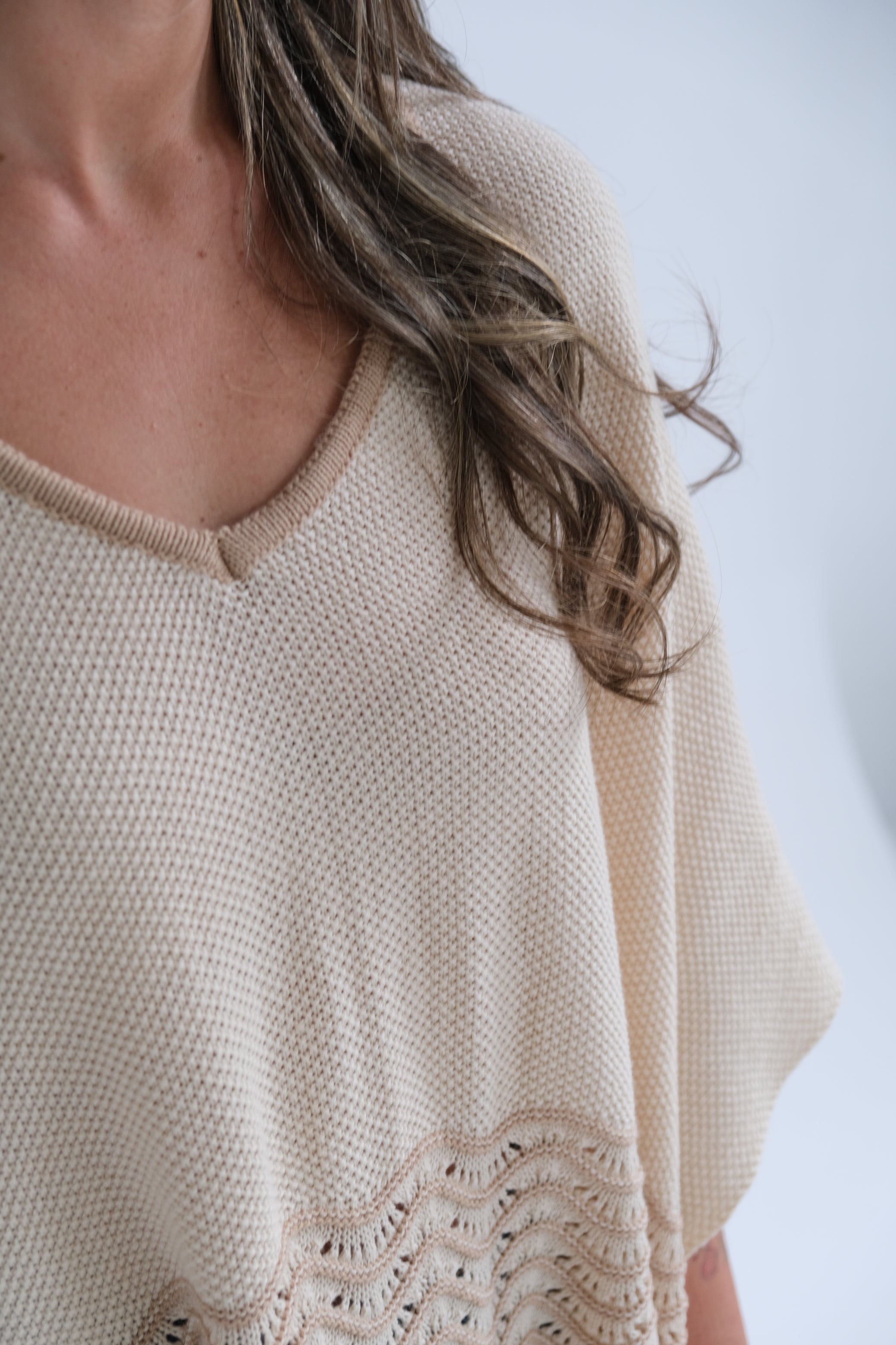 Poncho Joaquina Beige