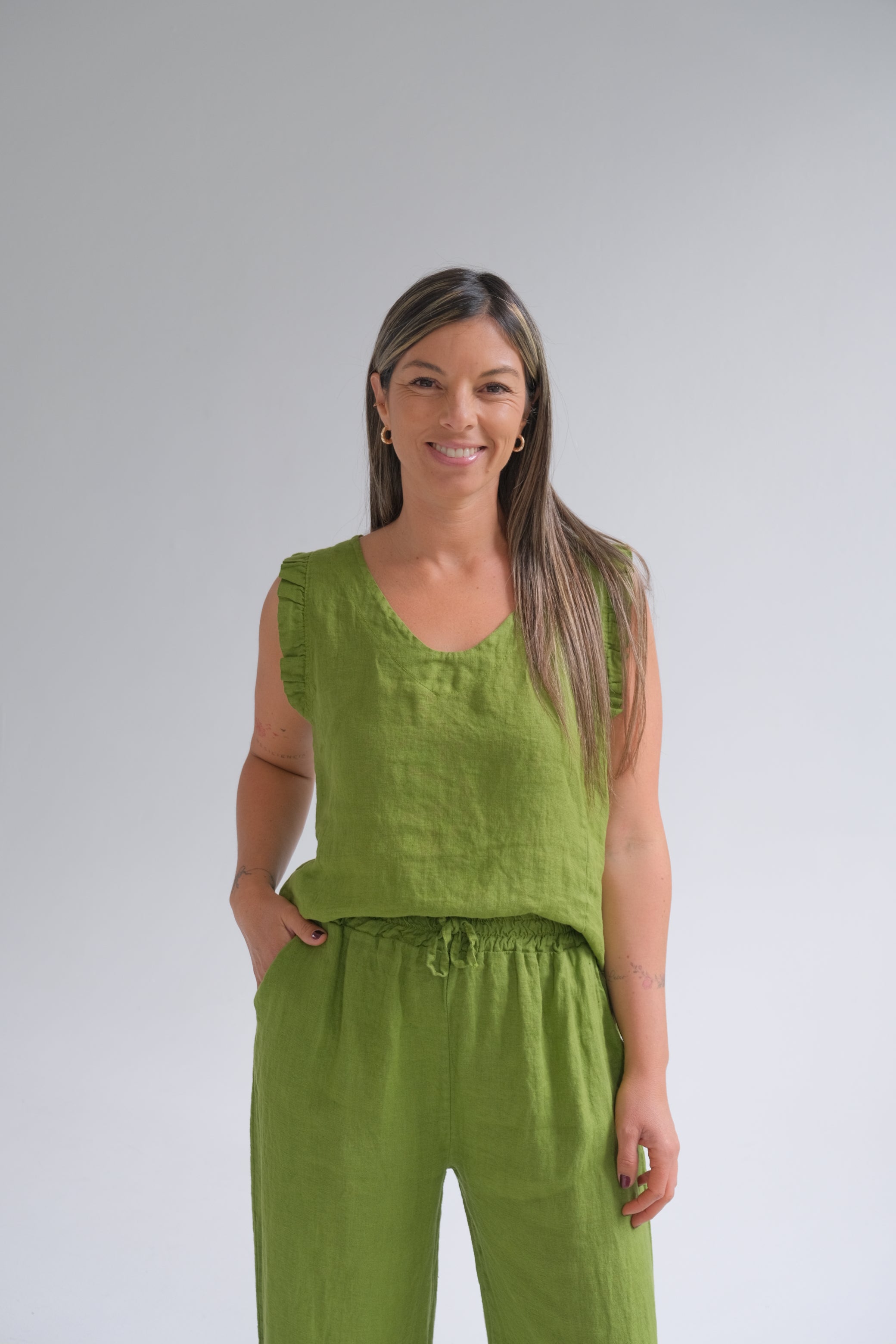 Musculosa Betiana Pistacho