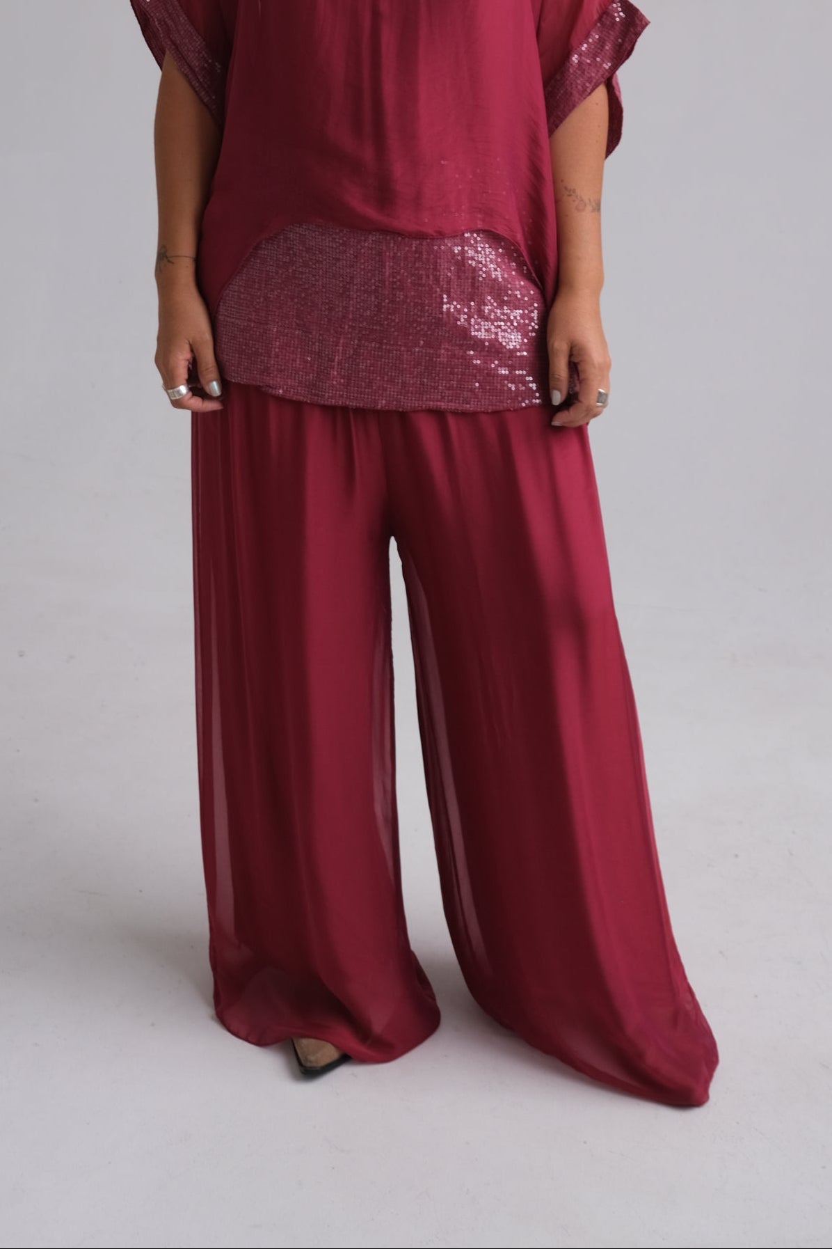 Pantalon Varenna Bordo