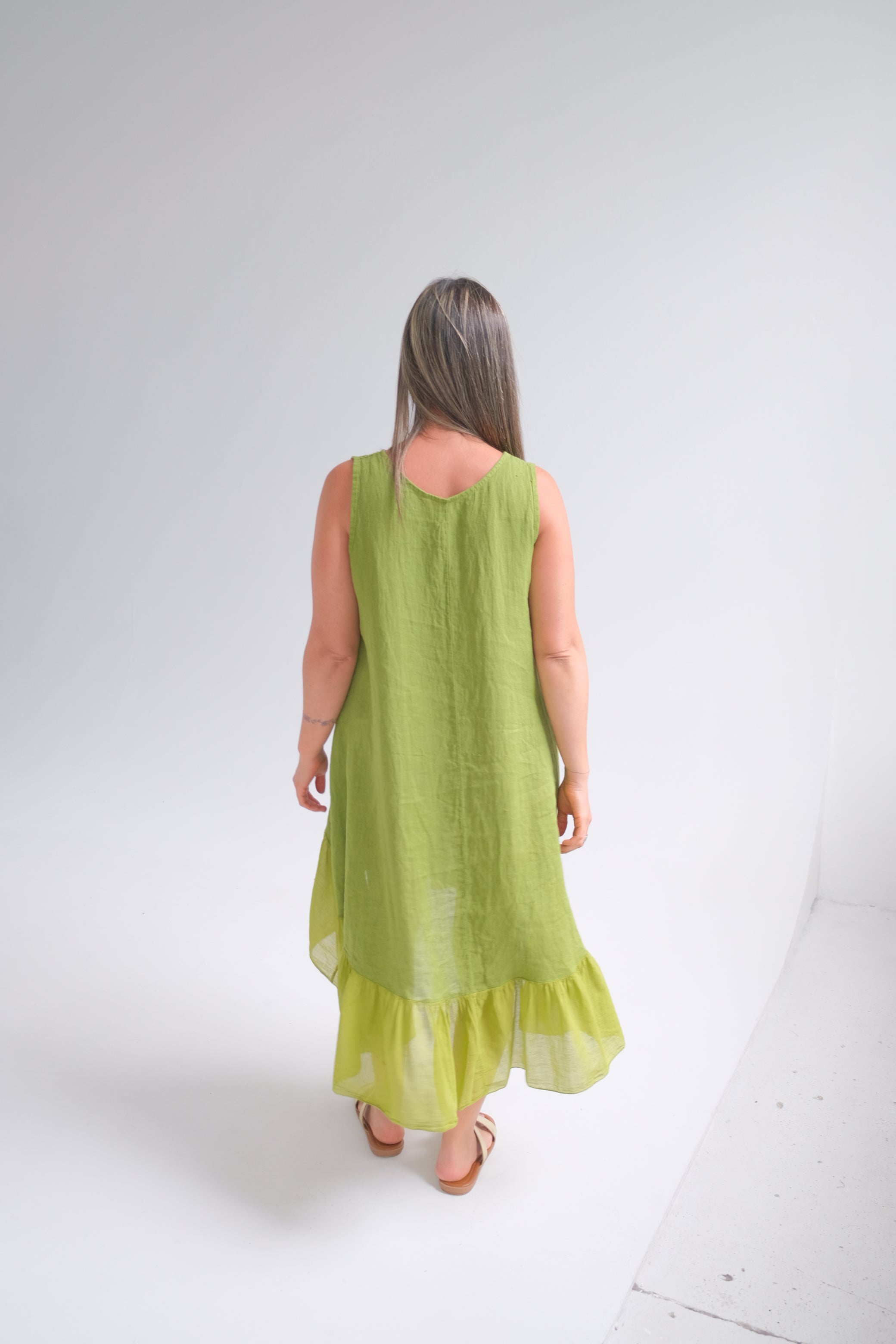 Vestido Flamenquero Pistacho