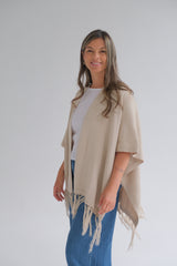 Ruana Valeriana Beige