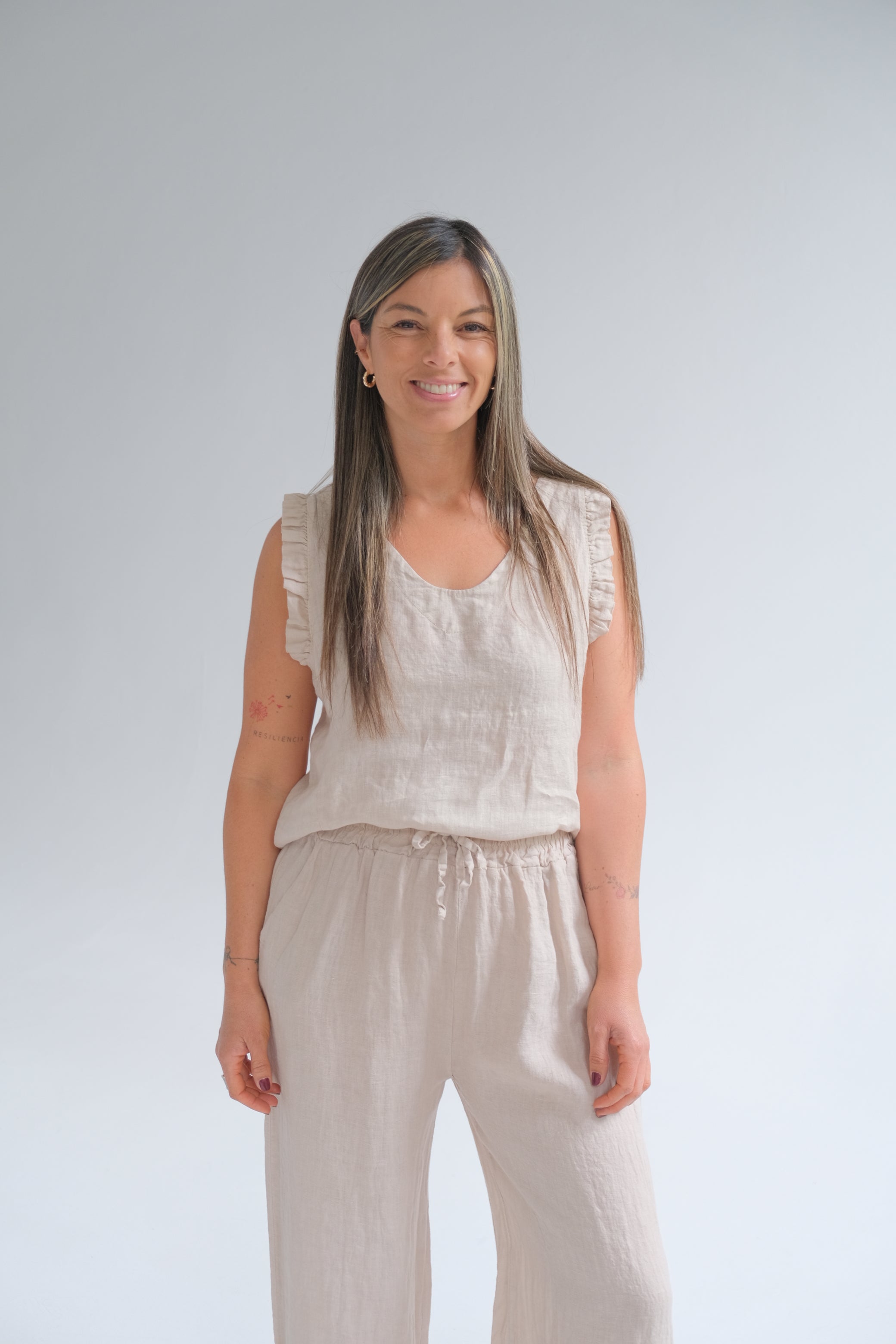 Musculosa Betiana Beige