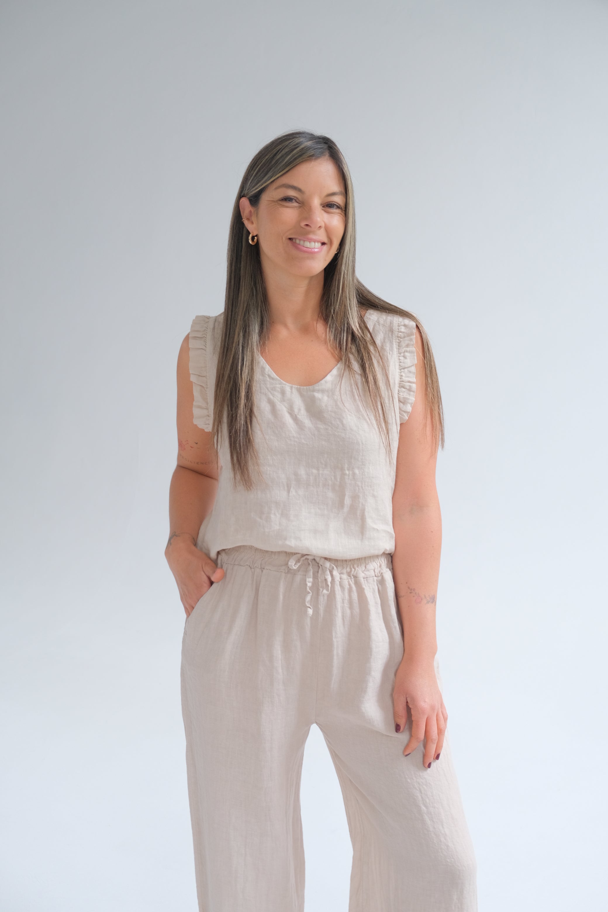 Pantalon Clio Beige
