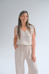 Pantalon Clio Beige