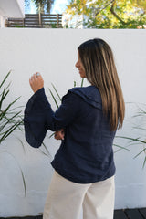 Blusa Aurora Manga Larga Azul