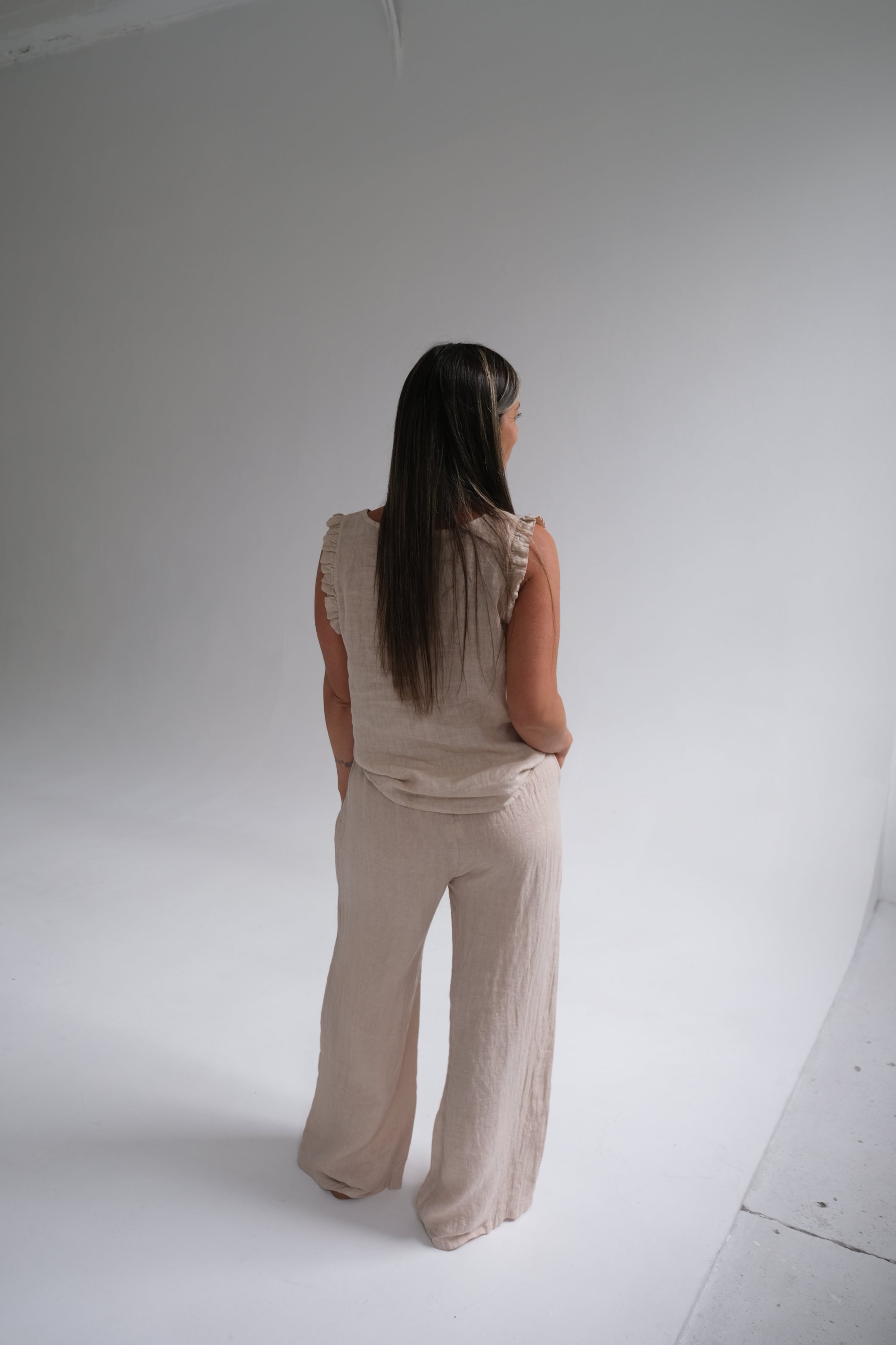 Musculosa Betiana Beige