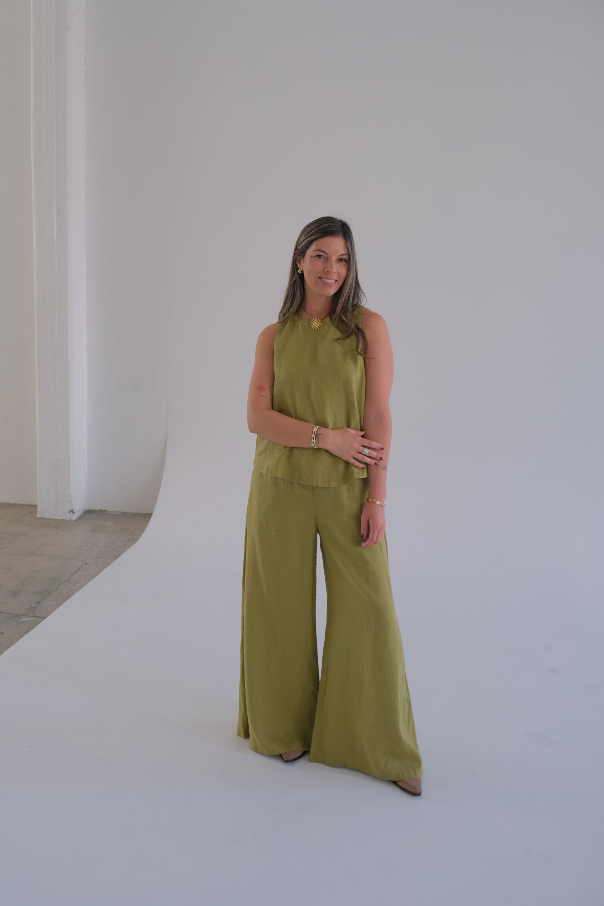 Musculosa Comodín pistacho CÁPSULA