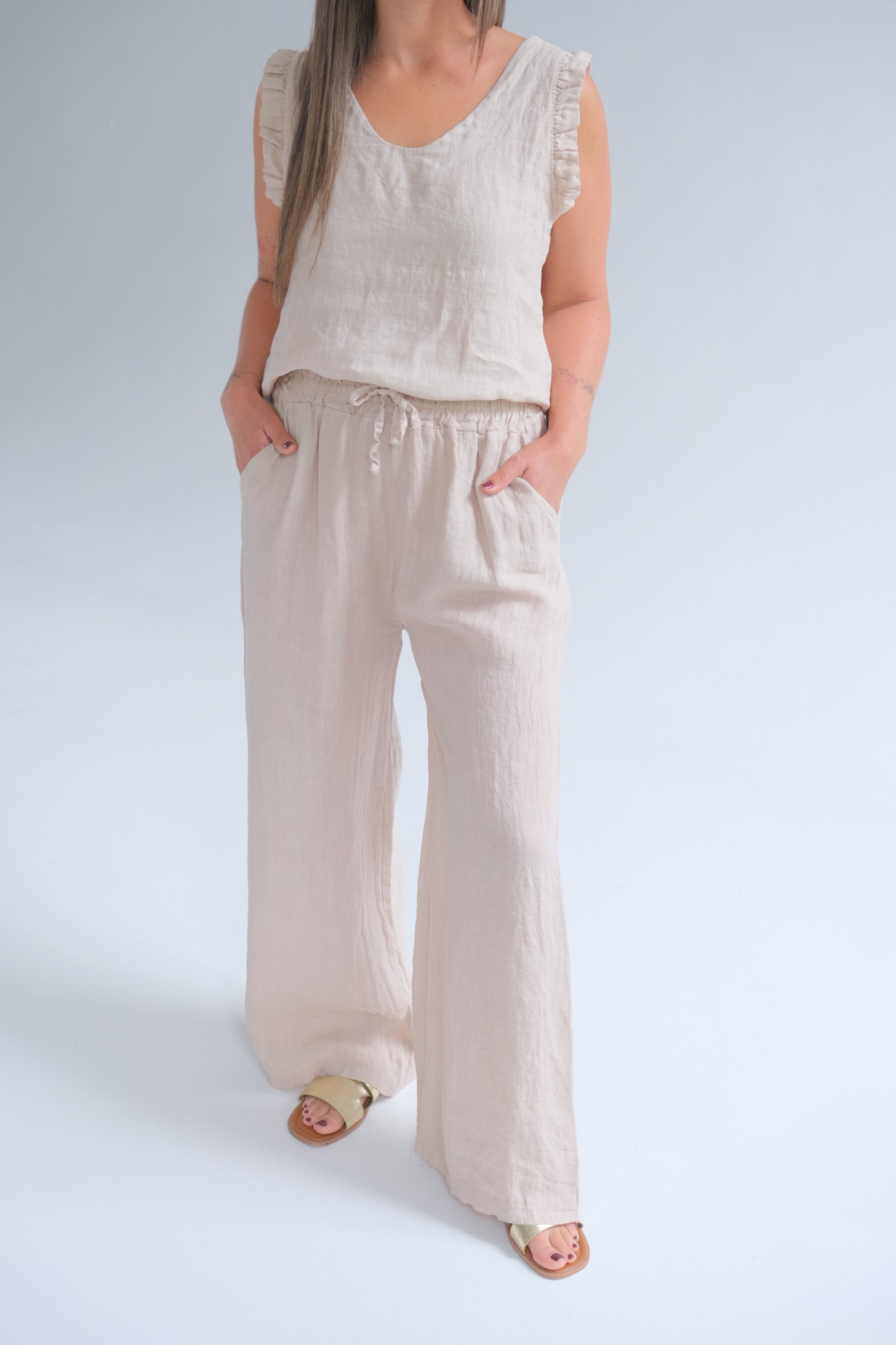 Pantalon Clio Beige