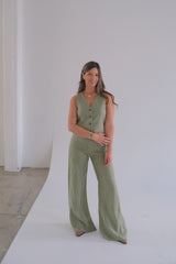 Pantalón Bruna Verde Seco CÁPSULA