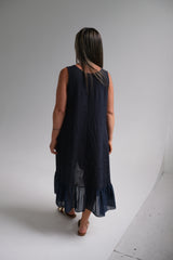 Vestido Flamenquero Azul Marino