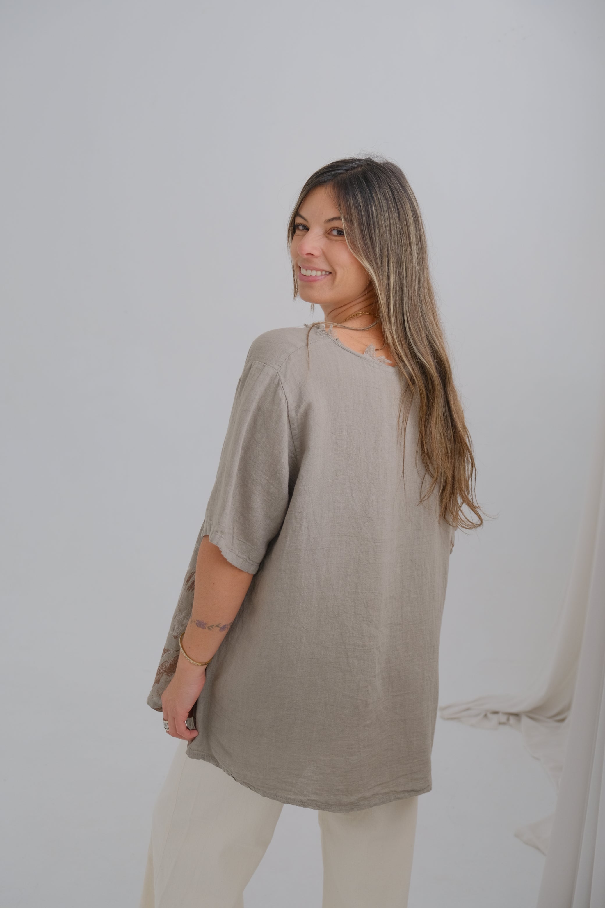 Blusa Magnolia Visón