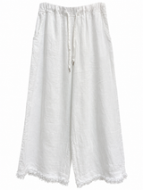 Pantalon Flecos Blanco