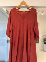 Vestido Magic Midi terracota