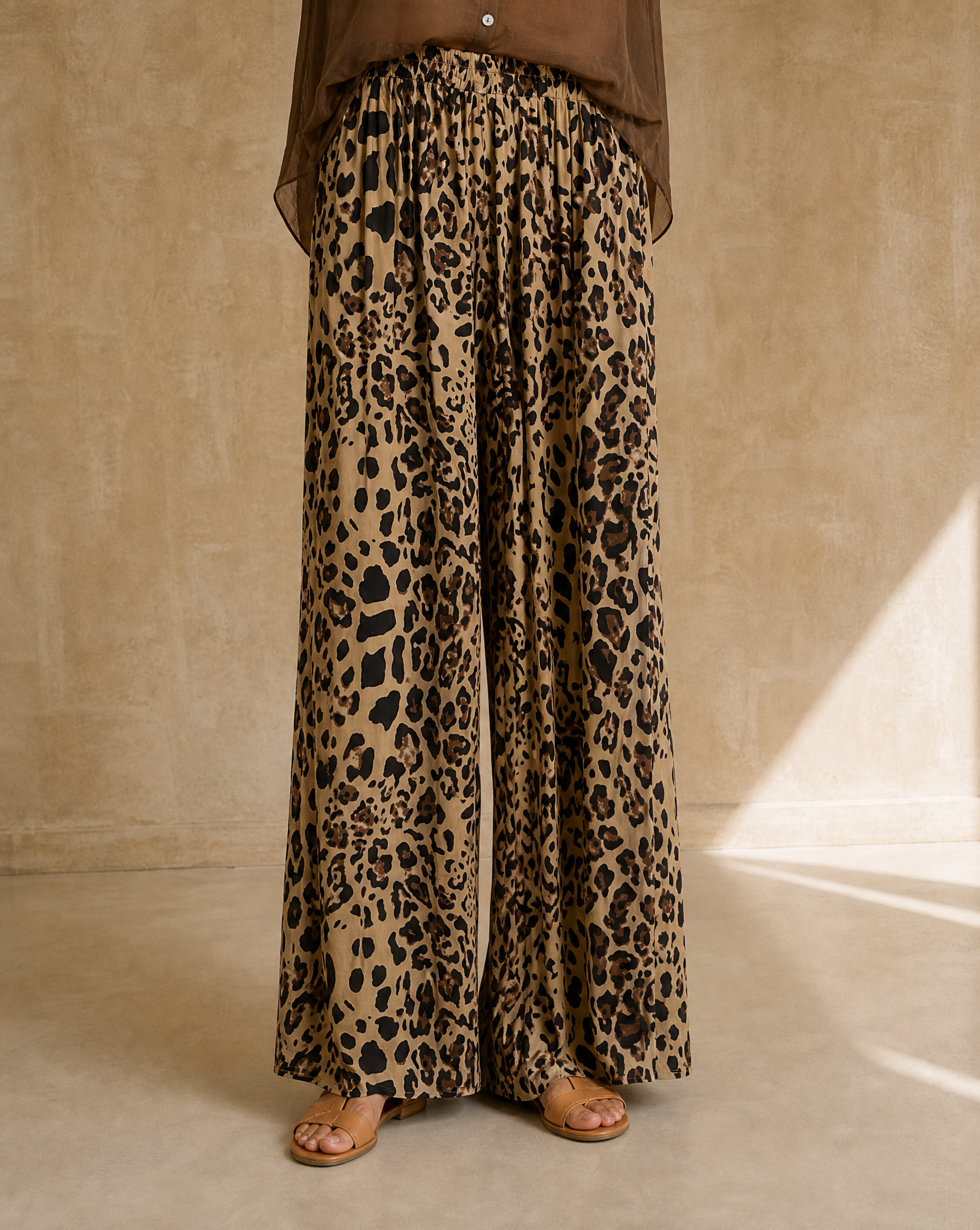 Pantalón Print Camel