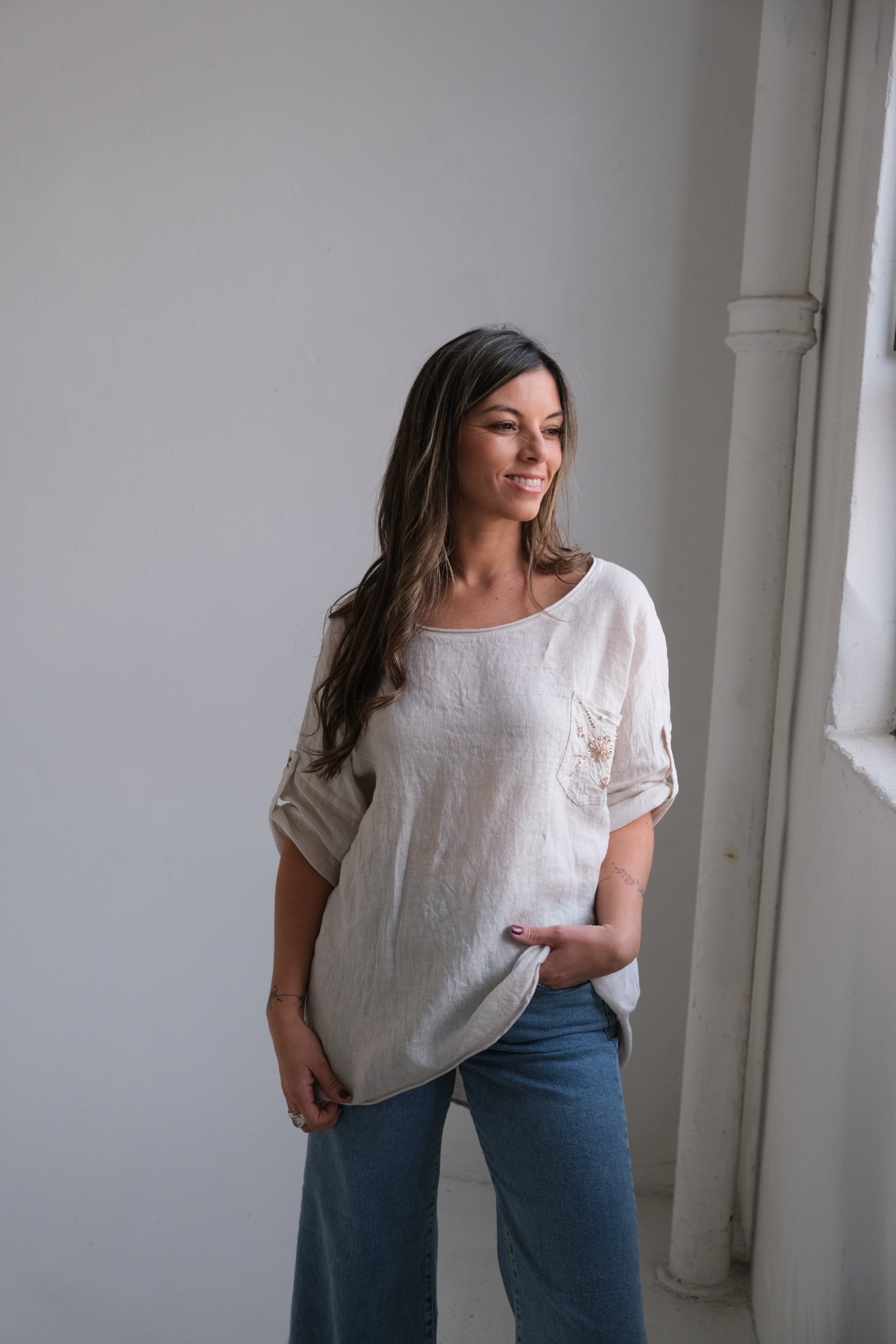 Remera Génova Beige