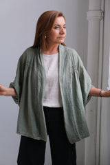 Kimono Turín Verde Seco