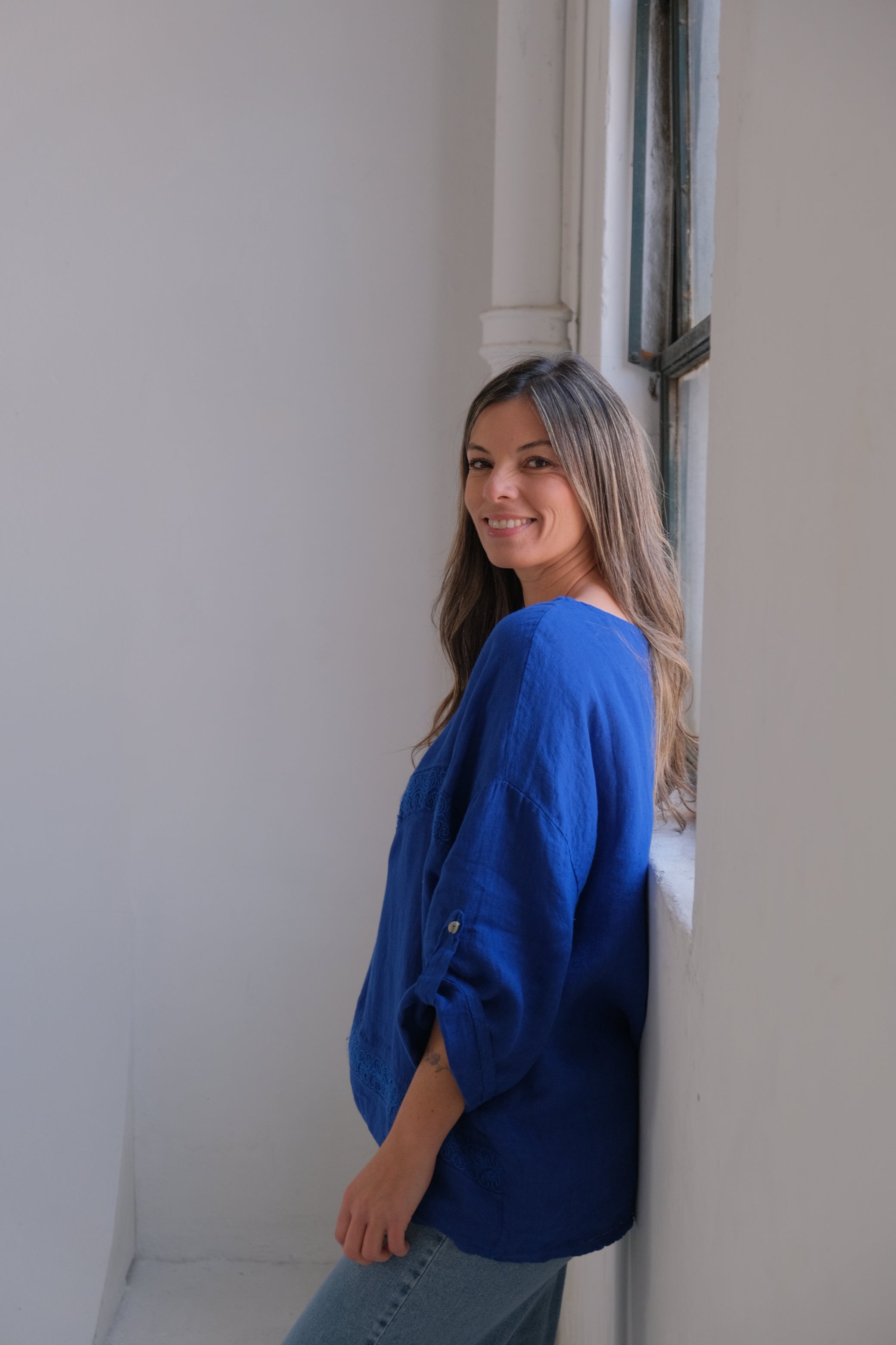 Blusa Civita Azul Francia