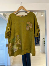Blusa Alba verde pistacho