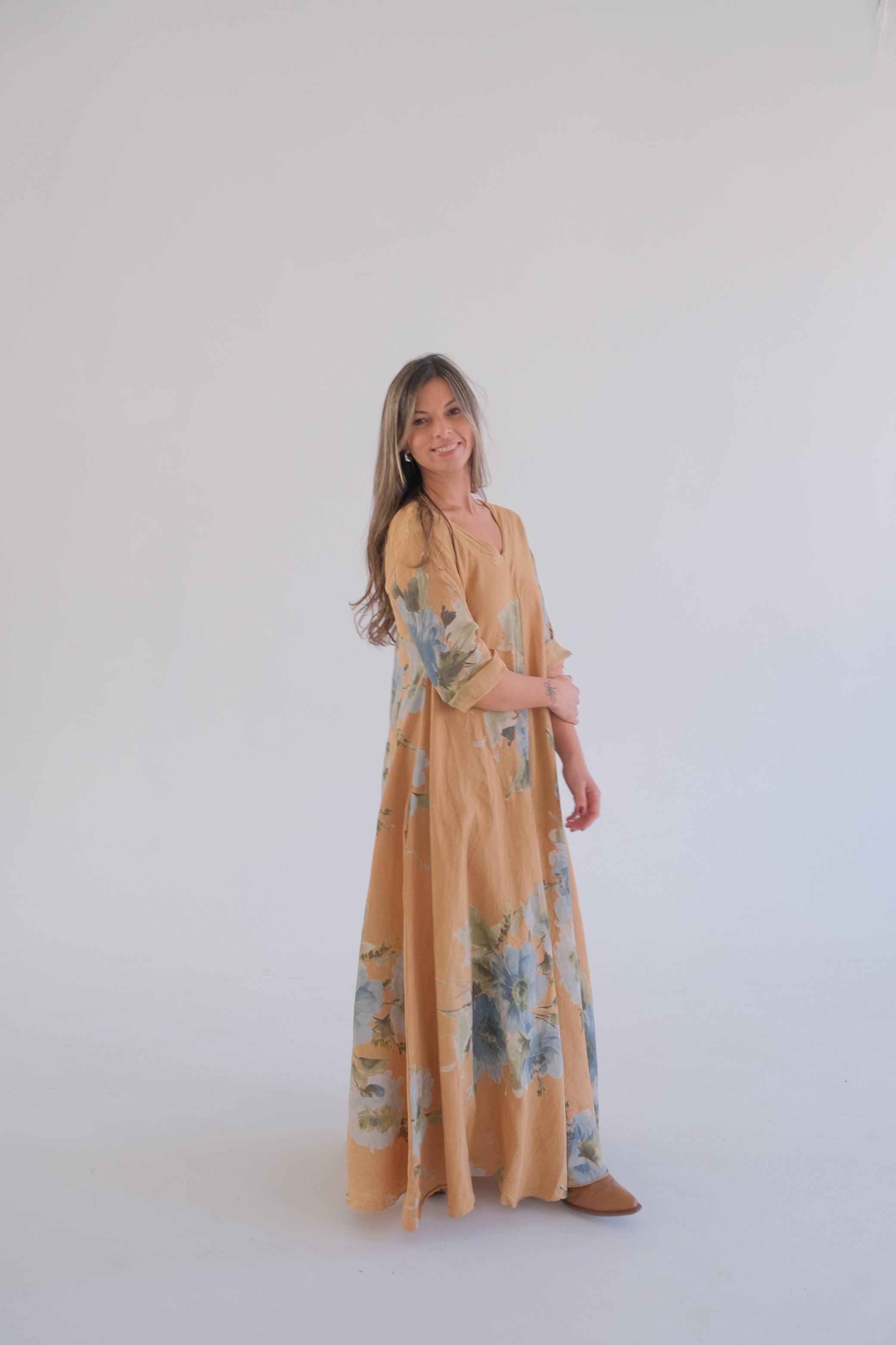 Vestido Magic ESTAMPADO Camel
