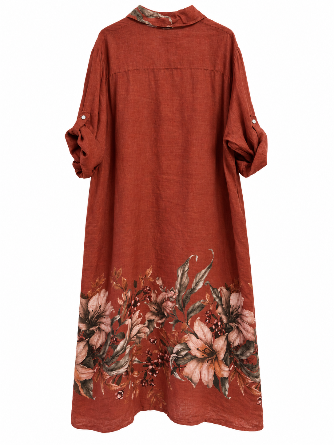 Vestido Marea terracota