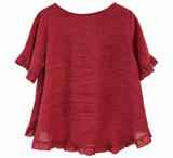 Blusa Marina bordo