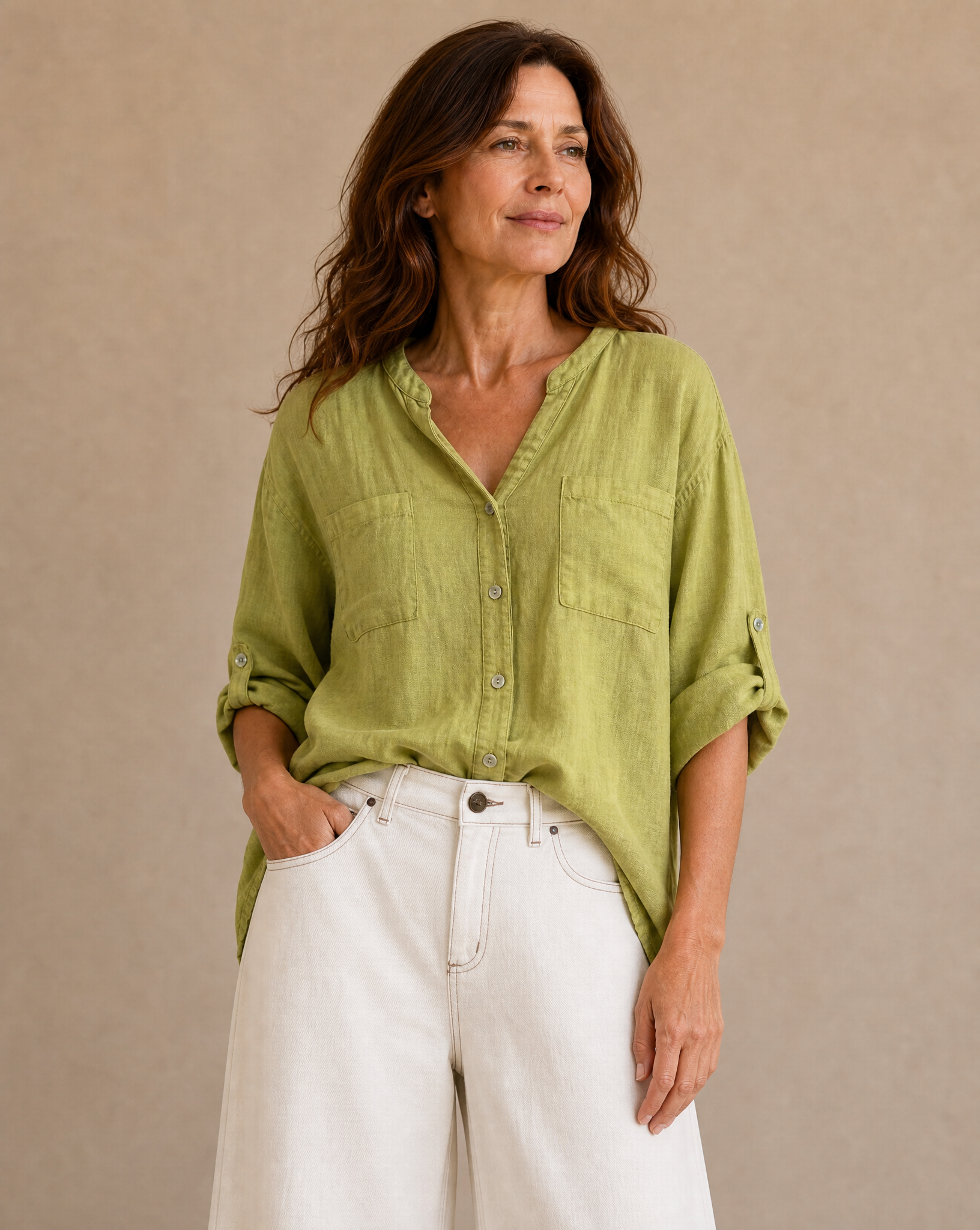Camisa Niza Verde Pistacho